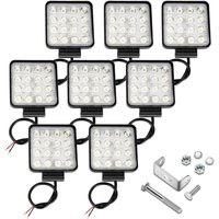Rechteck led Arbeitsscheinwerfer IP67 Wasserdicht 12V 24V led Scheinwerfer für LKW.Offroad. suv. ATV.traktor Rückfahrscheinwerfer 48W 8 Stück Rechteck led Arbeitsscheinwerfer IP67 Wasserdicht 12V 24V led Scheinwerfer für LKW.Offroad. suv. ATV.traktor Rückfahrscheinwerfer 48W 8 Stück von TOLLETOUR
