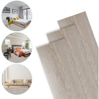 Pvc Bodenbelag - Selbstklebende Vinyl-Dielen - Vinylboden - Holz-Effekt - White Oak - 91.5 x 15.2 cm x 1.5 mm - 3.92m²/28 Dielen - White Oak von TOLLETOUR