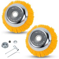 Tolletour - Unkrautbürste 2er Nylon Freischneideraufsatz 25.4x200mm Nylonbürste Für Stihl Motorsense Freischneider von TOLLETOUR