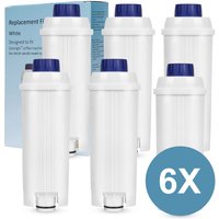 Wasserfilter für Delonghi Kaffeeautomaten-Wasserfilter kompatibel für DLSC002 ecam etam 60 Liter Wasser mit Aktivkohle 6 Stücke von TOLLETOUR