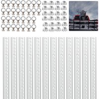 Zurrschienen Airlineschiene 12×1M. Transportsicherung. Light Aluschiene. mit Zurröse. Ladungssicherung Set von TOLLETOUR