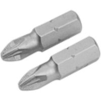 Satz 2stk S2 Pozidriv Einsatze Pz1x25mm Tolsen von TOLSEN