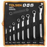 Satz 8 Stuck Doppelte Gebogene Ringschlussel 6-22 Mm Ex 15077t Satz 8 Stuck Doppelte Gebogene Ringschlussel 6-22 Mm Ex 15077t von TOLSEN