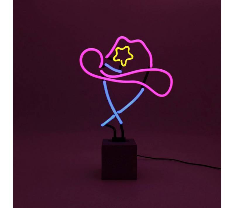TOM NEON Dekolicht "Cowboy Hut" Glas Stand-Neon Stimmungslicht Neonschild, TOM NEON, Neonlampen, Multi-Color, Handgefertigt TOM NEON Dekolicht "Cowboy Hut" Glas Stand-Neon Stimmungslicht Neonschild, TOM NEON, Neonlampen, Multi-Color, Handgefertigt von TOM NEON