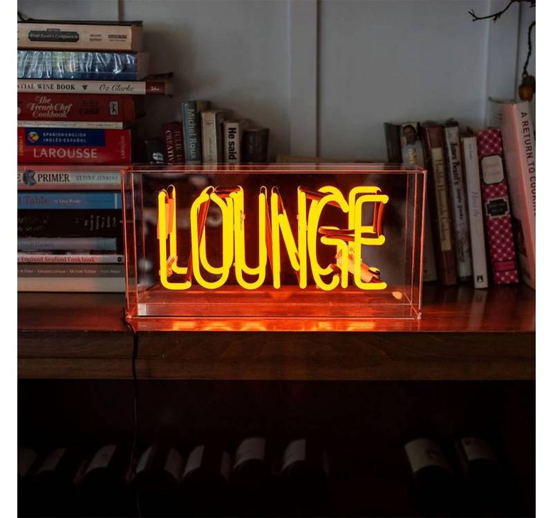 TOM NEON Dekolicht "Lounge" Glas Neon Box Stimmungslicht Neonlampe, TOM NEON, Neon, Orange, Handgefertigt TOM NEON Dekolicht "Lounge" Glas Neon Box Stimmungslicht Neonlampe, TOM NEON, Neon, Orange, Handgefertigt von TOM NEON