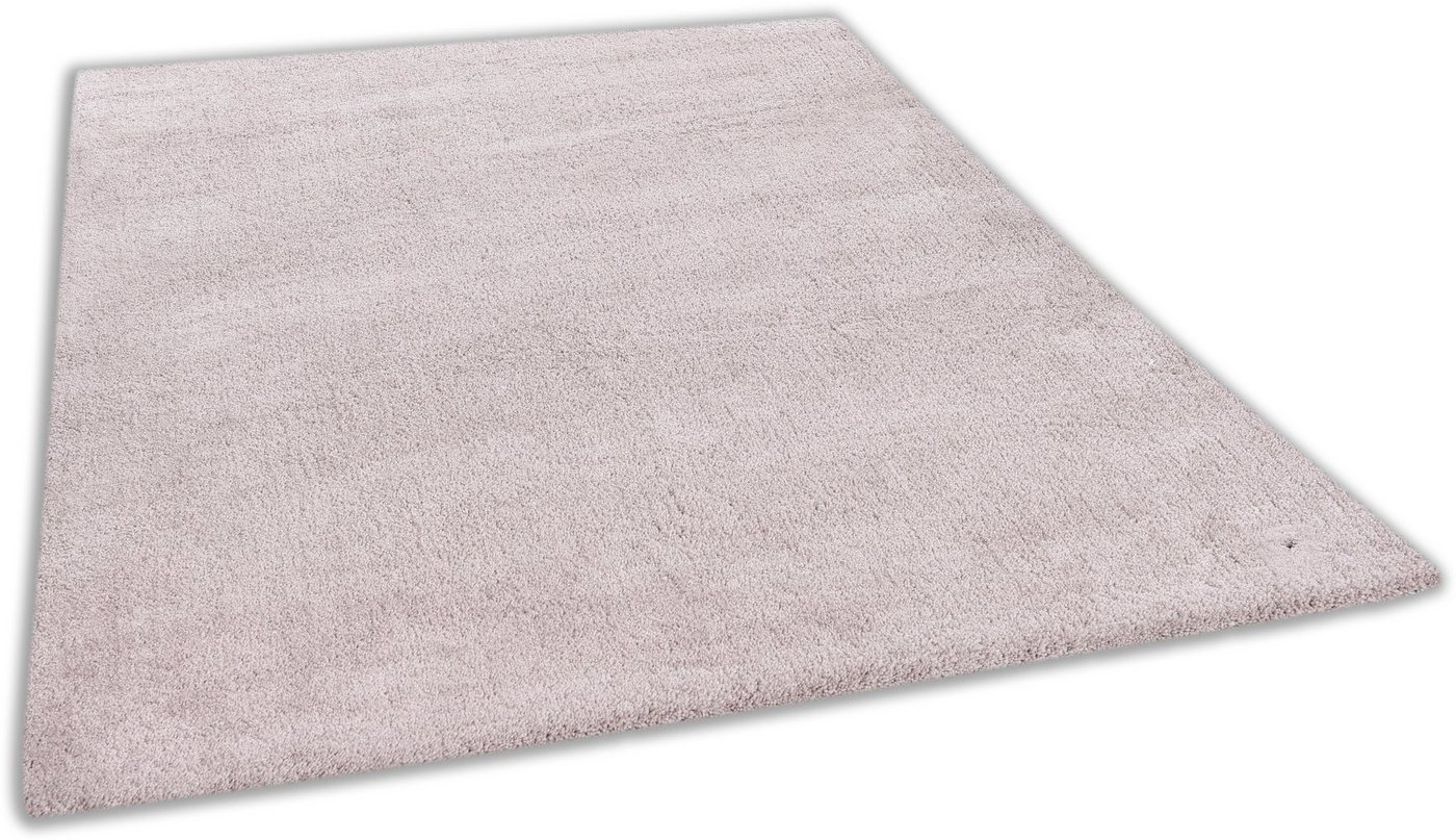 Hochflor-Teppich Shaggy Teppich Cozy, TOM TAILOR HOME, rechteckig, Höhe: 25 mm, Uni Farben, auch in Pastell Farben, ideal im Wohnzimmer & Schlafzimmer von TOM TAILOR HOME