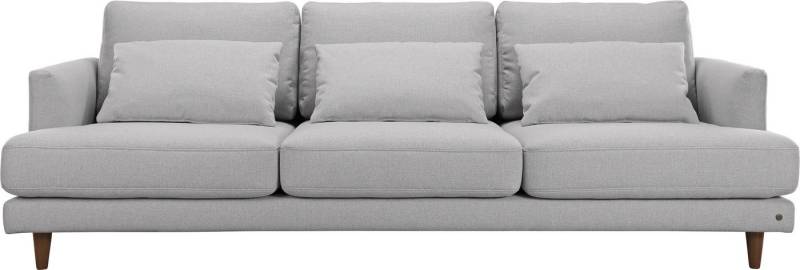 TOM TAILOR HOME 3-Sitzer WESTCOAST, mit Nierenkissen, Füße nussbaumfarben von TOM TAILOR HOME