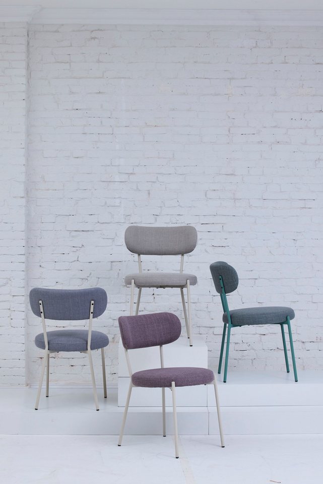 TOM TAILOR HOME 4-Fußstuhl SOFT PAD CHAIR (Set, 2 St), Esszimmerstuhl, 4-Fußgestell, mit Rückenausschnitt von TOM TAILOR HOME