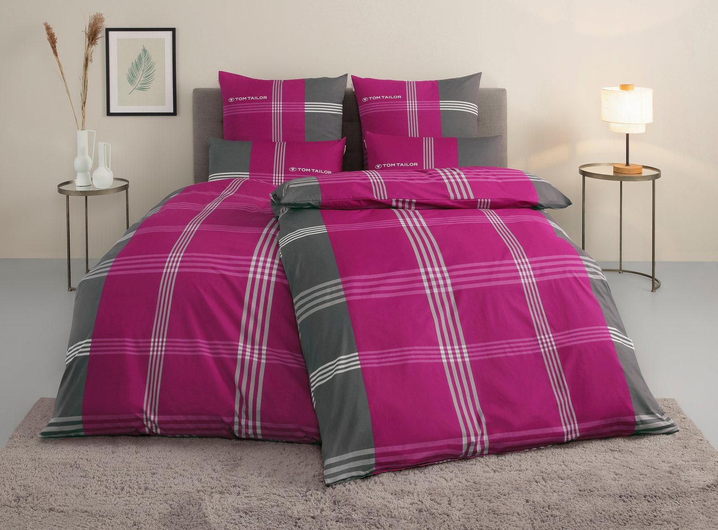 TOM TAILOR HOME Bettwäsche Ole, Renforcé, 2 teilig, karierte Bettwäsche aus Baumwolle, mit Reißverschluss TOM TAILOR HOME Bettwäsche Ole, Renforcé, 2 teilig, karierte Bettwäsche aus Baumwolle, mit Reißverschluss von TOM TAILOR HOME