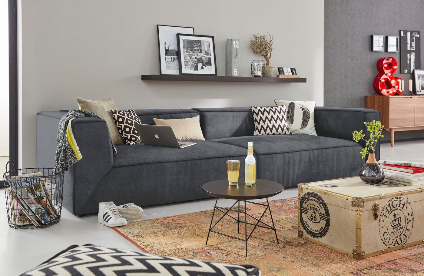 TOM TAILOR HOME Big-Sofa BIG CUBE, TOM TAILOR Big-Sofa >>BIG CUBE<<, in 3 Breiten, Tiefe 122 cm von TOM TAILOR HOME