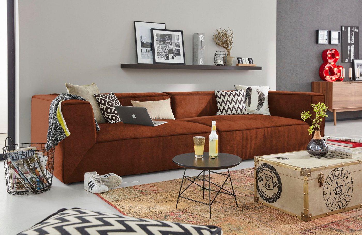 TOM TAILOR HOME Big-Sofa BIG CUBE, TOM TAILOR Big-Sofa >>BIG CUBE<<, in 3 Breiten, Tiefe 122 cm von TOM TAILOR HOME