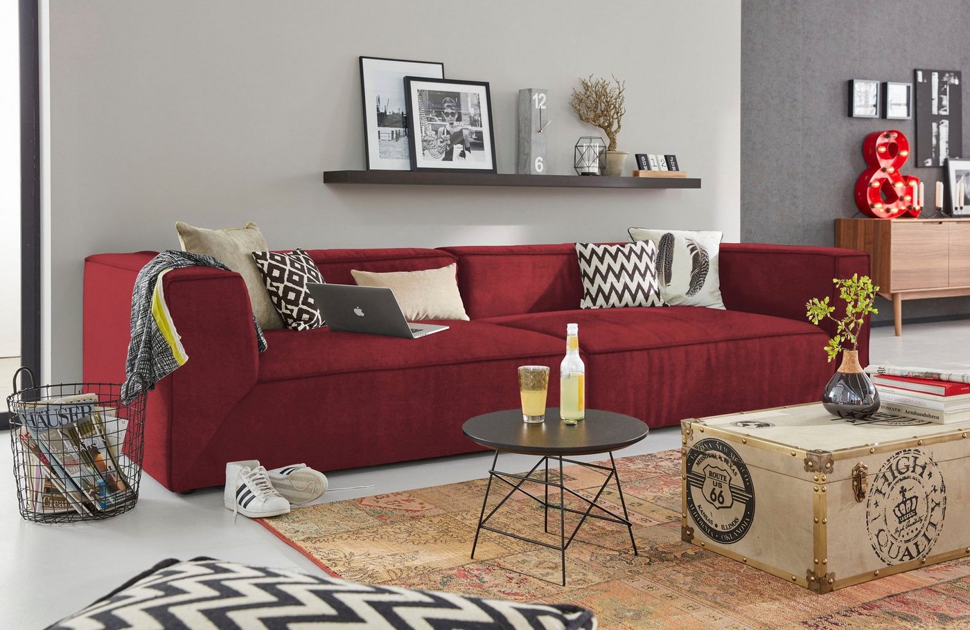 TOM TAILOR HOME Big-Sofa BIG CUBE, TOM TAILOR Big-Sofa >>BIG CUBE<<, in 3 Breiten, Tiefe 122 cm von TOM TAILOR HOME