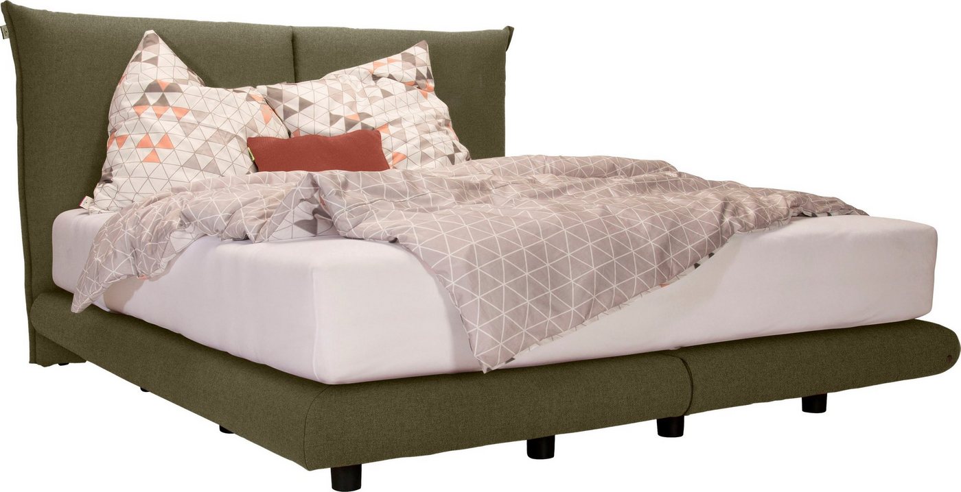 TOM TAILOR HOME Boxspringbett SOHO PILLOW BOX, in Schwebeoptik, Kopfteil in Kissenform, Höhe 120 cm von TOM TAILOR HOME