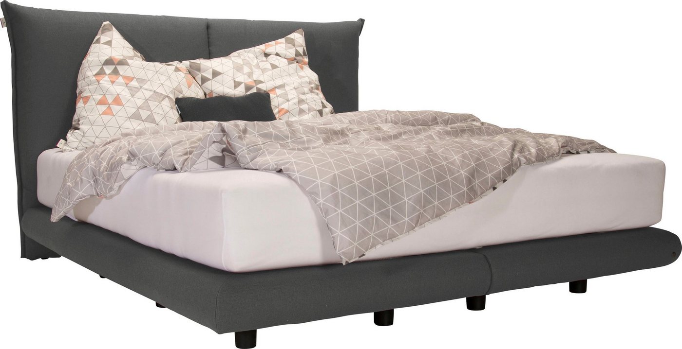 TOM TAILOR HOME Boxspringbett SOHO PILLOW BOX, in Schwebeoptik, Kopfteil in Kissenform, Höhe 120 cm von TOM TAILOR HOME