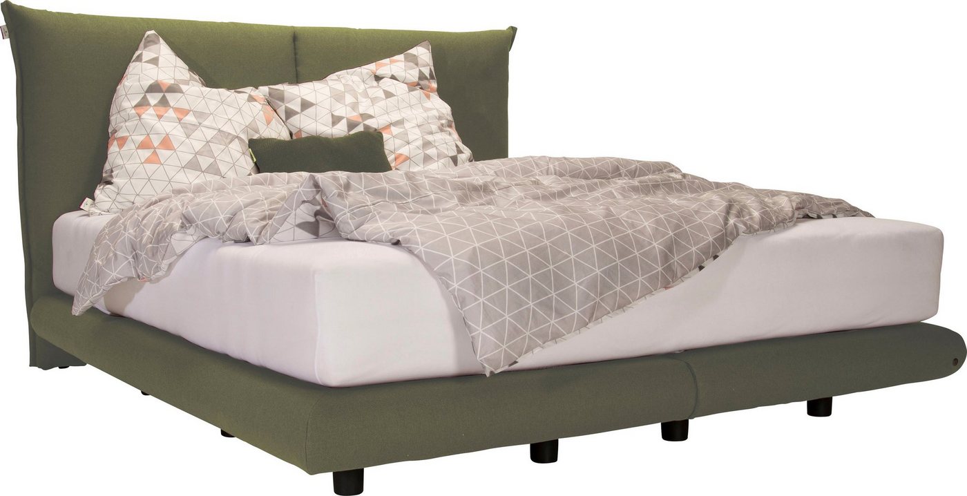 TOM TAILOR HOME Boxspringbett SOHO PILLOW BOX, in Schwebeoptik, Kopfteil in Kissenform, Höhe 120 cm von TOM TAILOR HOME