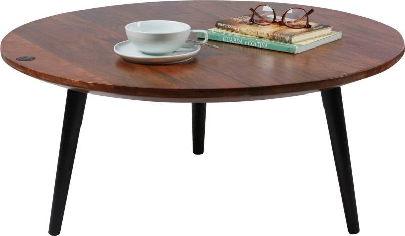 TOM TAILOR HOME Couchtisch T-WOOD TABLE LARGE, Beistelltisch mit Knopfdetail, dunkles Mangoholz und schwarze Beine TOM TAILOR HOME Couchtisch T-WOOD TABLE LARGE, Beistelltisch mit Knopfdetail, dunkles Mangoholz und schwarze Beine von TOM TAILOR HOME