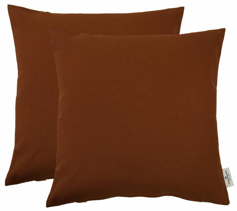 TOM TAILOR HOME Dekokissen Dove, unifarben, Kissenhüllen ohne Füllung, 2er Pack von TOM TAILOR HOME
