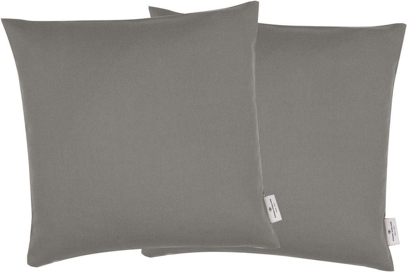 TOM TAILOR HOME Dekokissen Dove, unifarben, Kissenhüllen ohne Füllung, 2er Pack von TOM TAILOR HOME