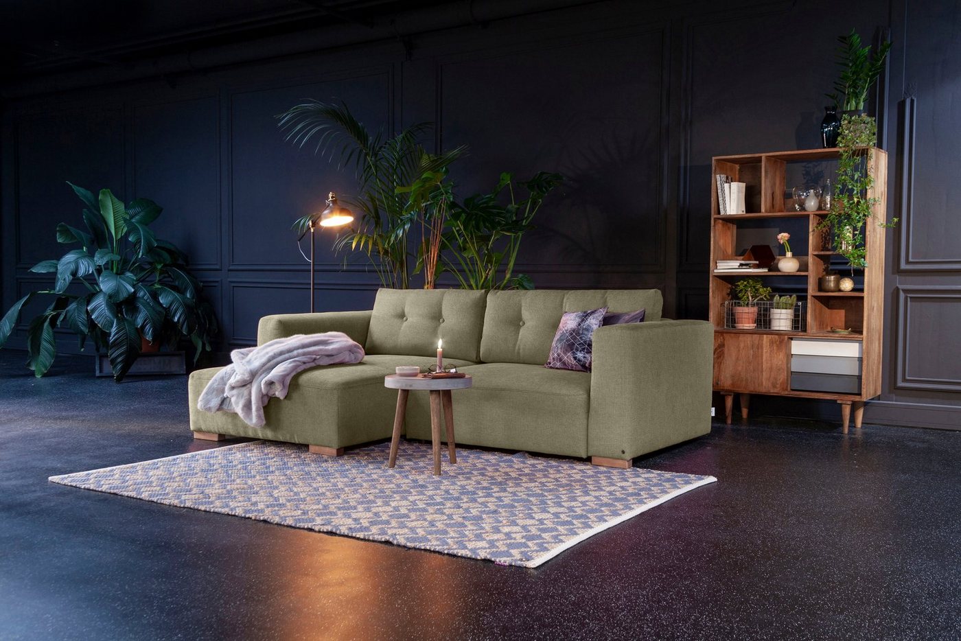 TOM TAILOR HOME Ecksofa HEAVEN CHIC S, aus der COLORS COLLECTION, wahlweise mit Bettfunktion & Bettkasten von TOM TAILOR HOME