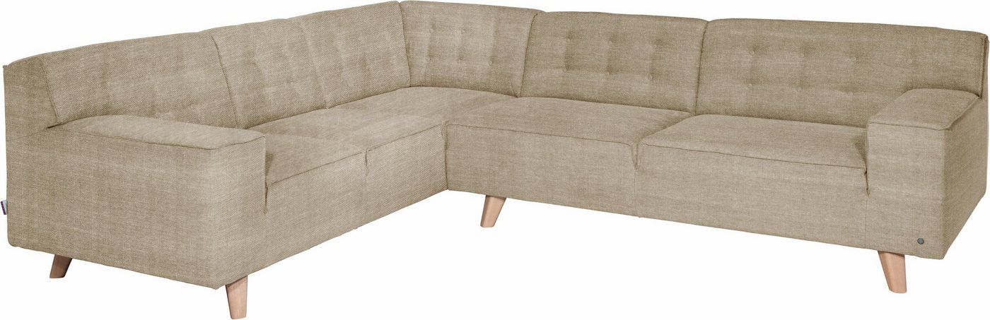 TOM TAILOR HOME Ecksofa NORDIC CHIC, im Retrolook, Füße Buche natur von TOM TAILOR HOME