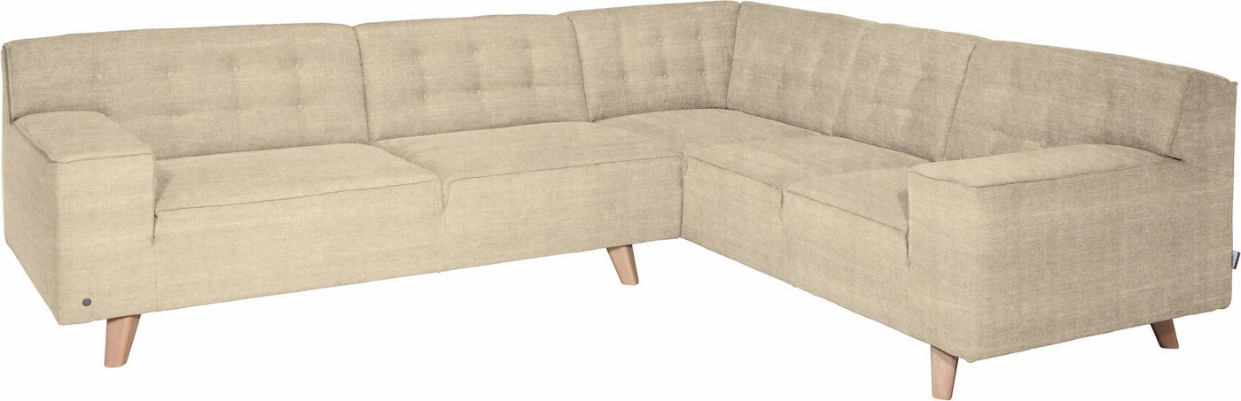 TOM TAILOR HOME Ecksofa NORDIC CHIC, im Retrolook, Füße Buche natur von TOM TAILOR HOME