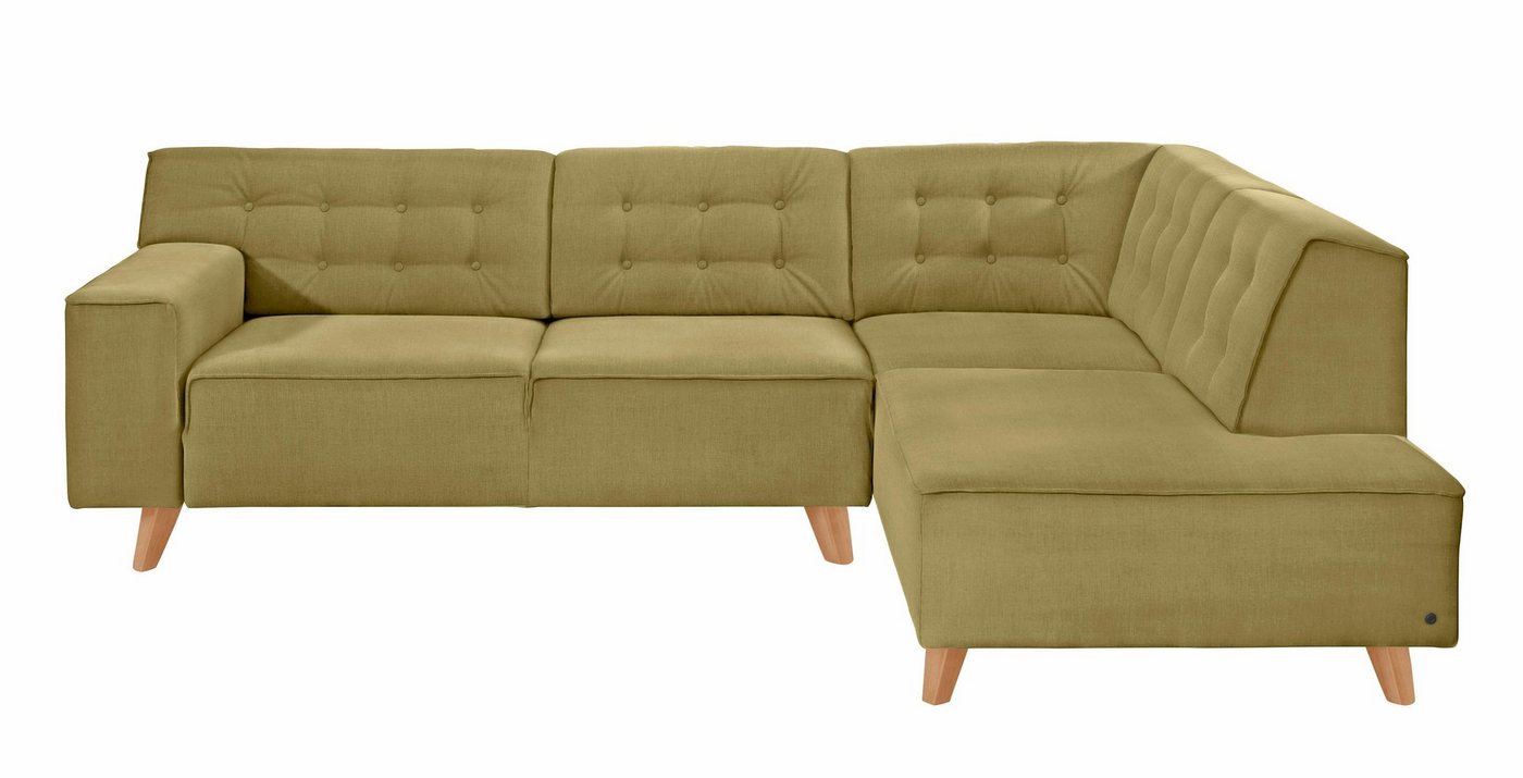 TOM TAILOR HOME Ecksofa NORDIC CHIC, mit Ottomane, wahlweise mit Sitzvorzug, Füße Buche natur von TOM TAILOR HOME