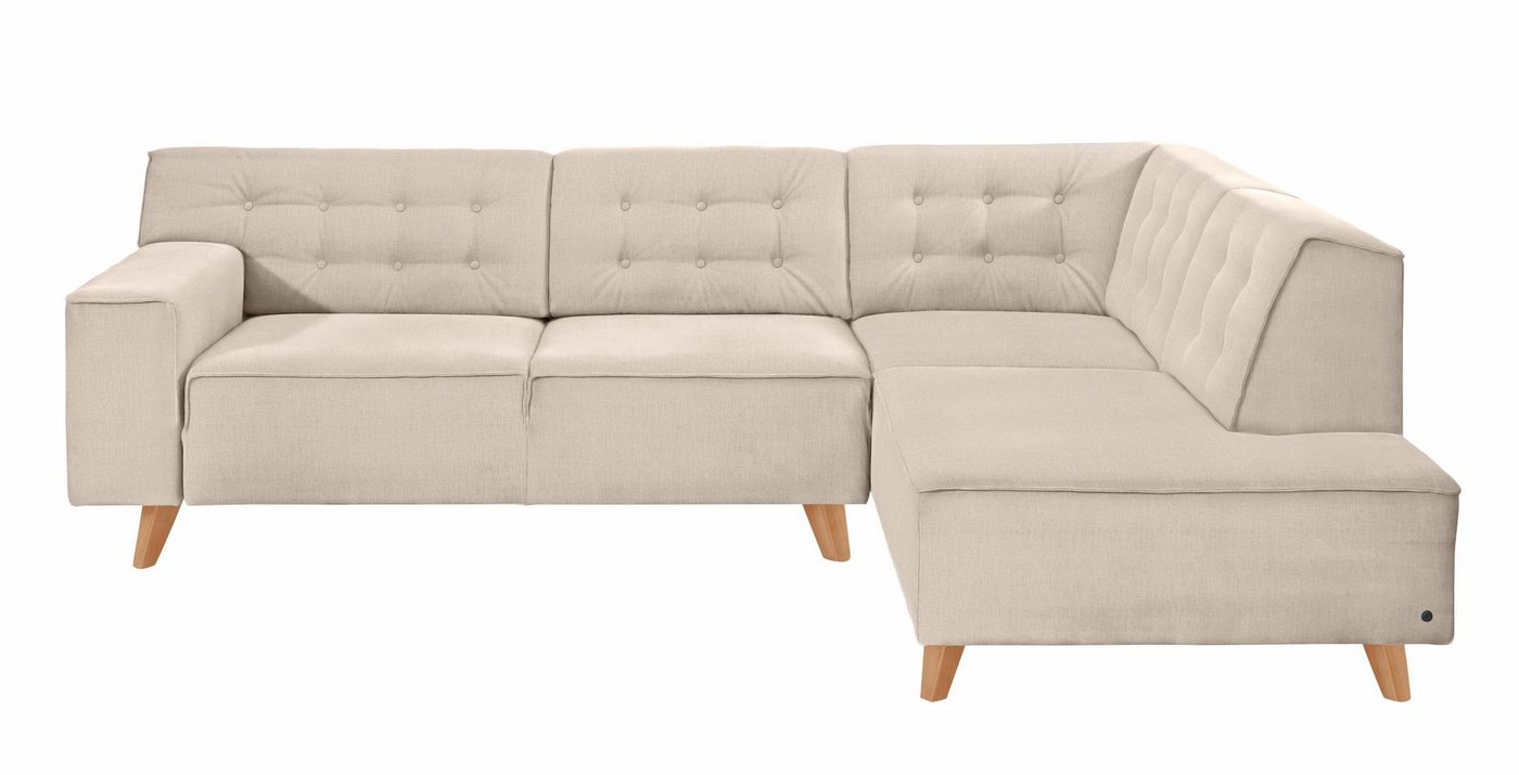 TOM TAILOR HOME Ecksofa NORDIC CHIC, mit Ottomane, wahlweise mit Sitzvorzug, Füße Buche natur von TOM TAILOR HOME