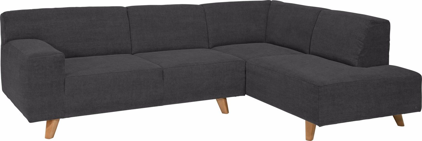 TOM TAILOR HOME Ecksofa NORDIC PURE, mit Ottomane, im Retrolook, Füße Buche natur von TOM TAILOR HOME