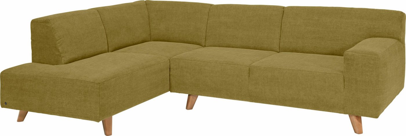 TOM TAILOR HOME Ecksofa NORDIC PURE, mit Ottomane, im Retrolook, Füße Buche natur von TOM TAILOR HOME