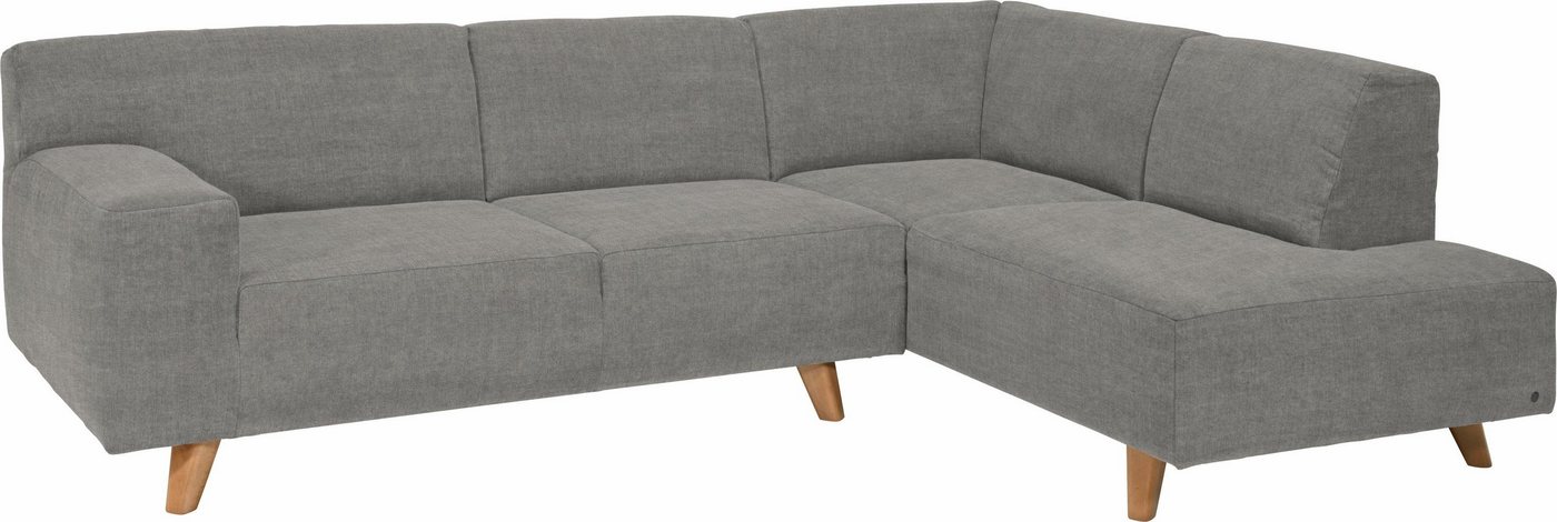 TOM TAILOR HOME Ecksofa NORDIC PURE, mit Ottomane, im Retrolook, Füße Buche natur von TOM TAILOR HOME