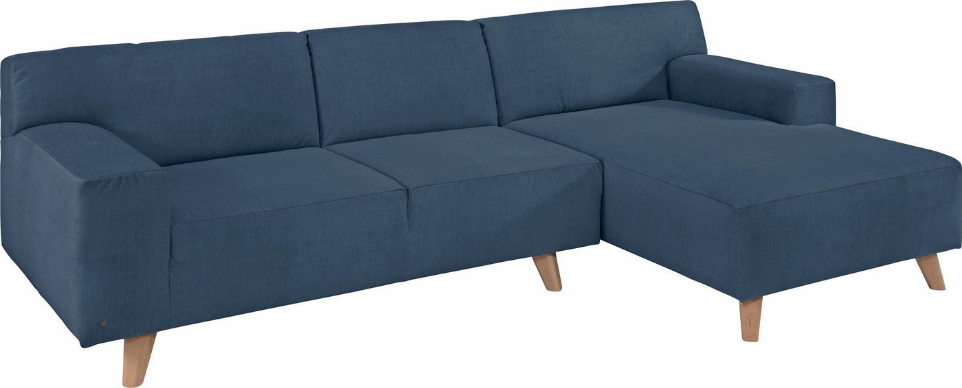 TOM TAILOR HOME Ecksofa NORDIC PURE, mit Recamiere, im Retrolook, Füße Buche natur von TOM TAILOR HOME