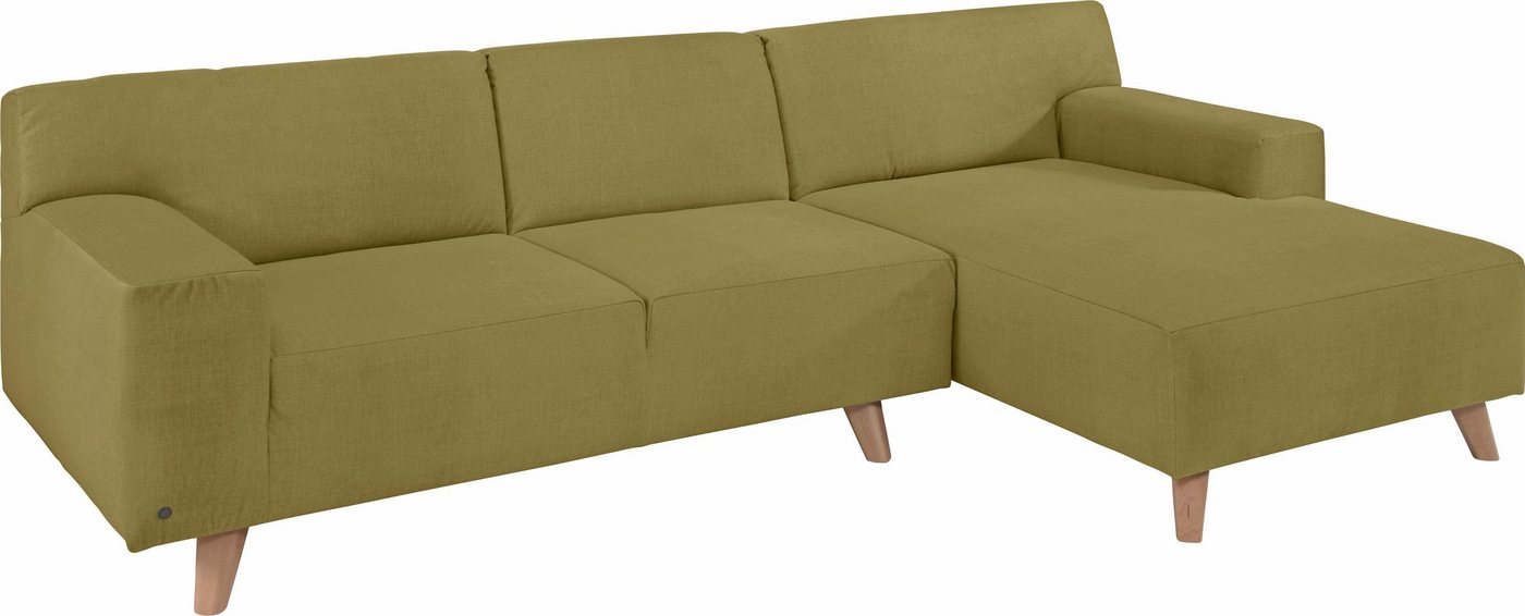 TOM TAILOR HOME Ecksofa NORDIC PURE, mit Recamiere, im Retrolook, Füße Buche natur von TOM TAILOR HOME