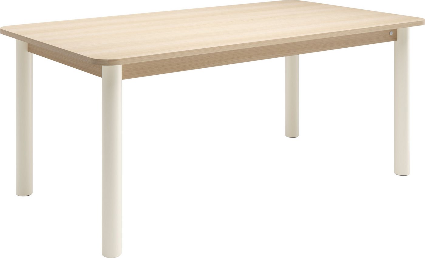 TOM TAILOR HOME Esstisch COLOR TABLE (1-St), Esstisch, 4-Fuß, 3 Größen, 3 Dekorfarben, 4 Fußfarben, ABS-Kante von TOM TAILOR HOME