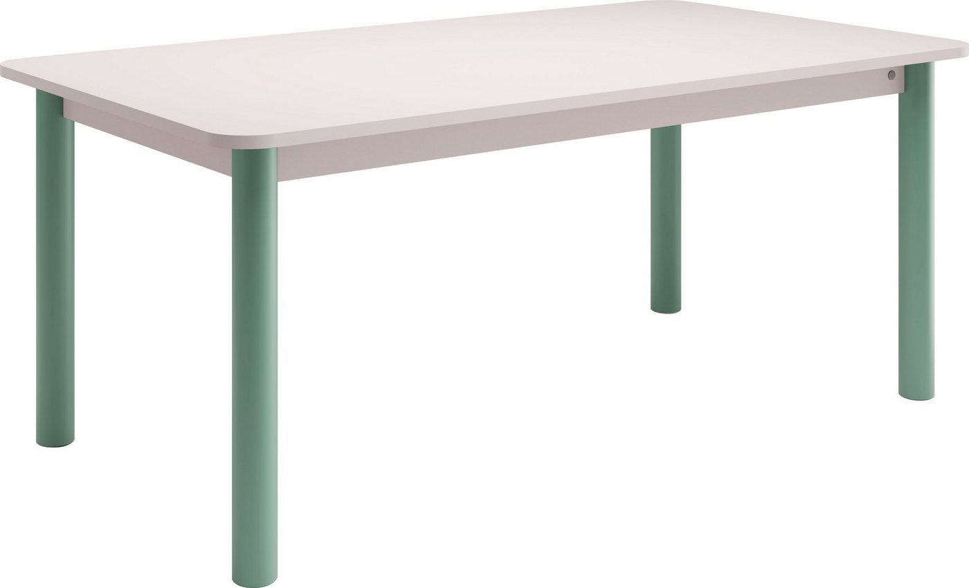 TOM TAILOR HOME Esstisch COLOR TABLE (1-St), Esstisch, 4-Fuß, 3 Größen, 3 Dekorfarben, 4 Fußfarben, ABS-Kante von TOM TAILOR HOME