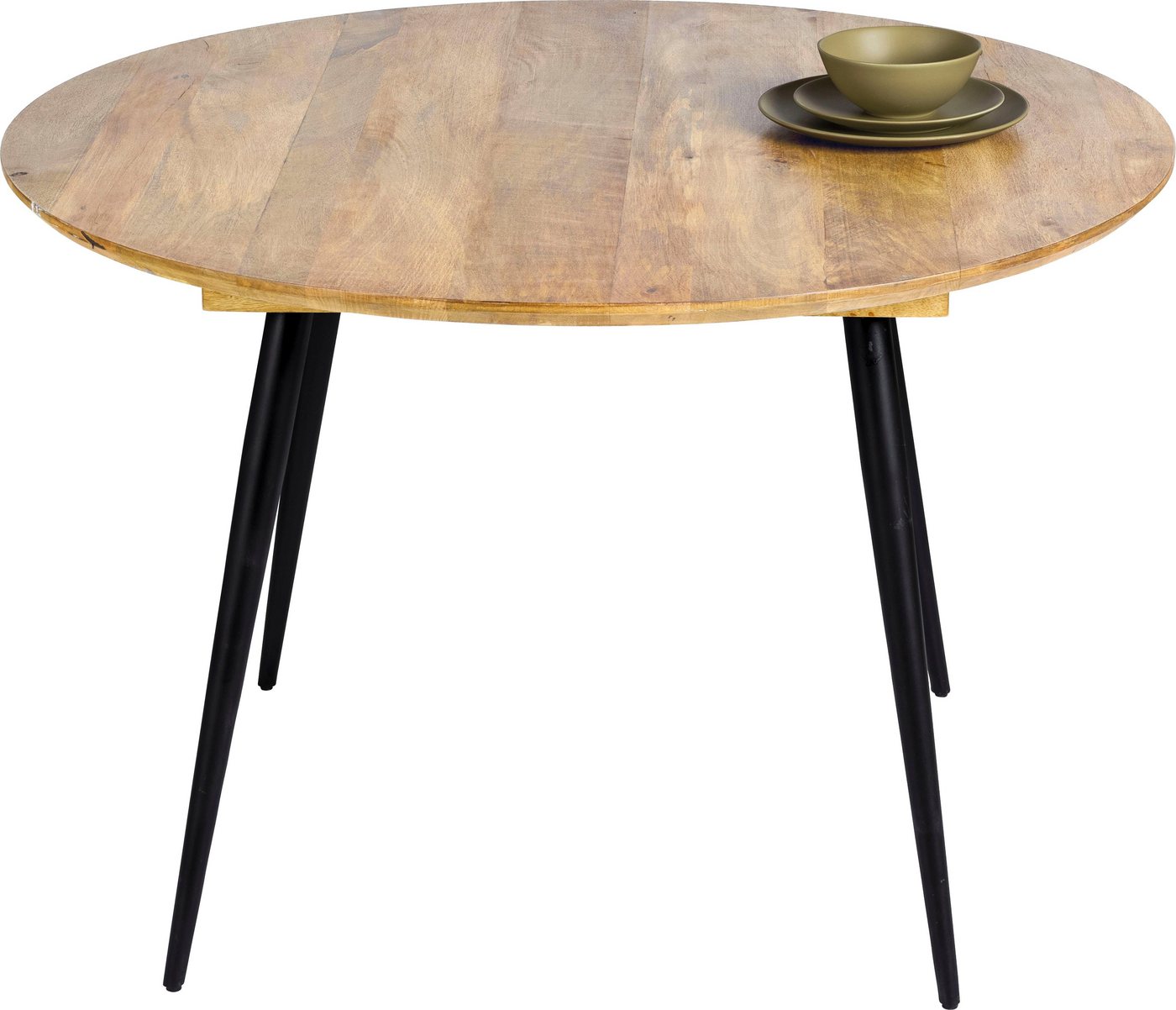 TOM TAILOR HOME Esstisch T-SOHO TABLE ROUND, runder Esstisch, Platte aus Mangoholz, Beine aus Metall von TOM TAILOR HOME