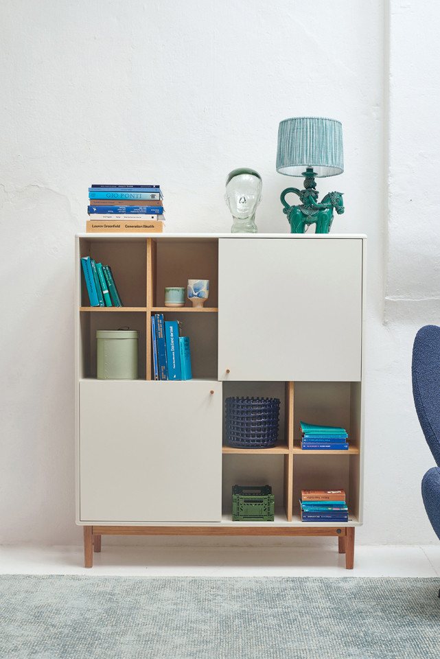 TOM TAILOR HOME Highboard COLOR LIVING Highboard, stylisher Stauraum, gerundete Kanten, Hochwertig lackiert in drei schönen Farben von TOM TAILOR HOME