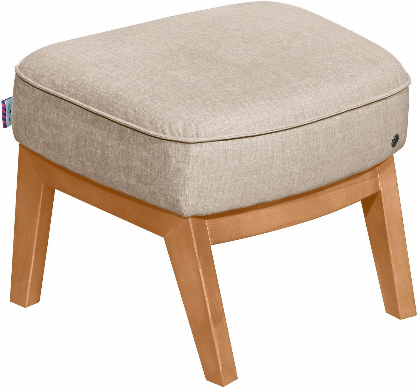 TOM TAILOR HOME Hocker COZY, mit Kedernaht, Füße Buche natur von TOM TAILOR HOME