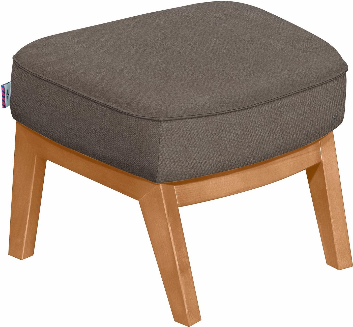 TOM TAILOR HOME Hocker COZY, mit Kedernaht, Füße Buche natur von TOM TAILOR HOME