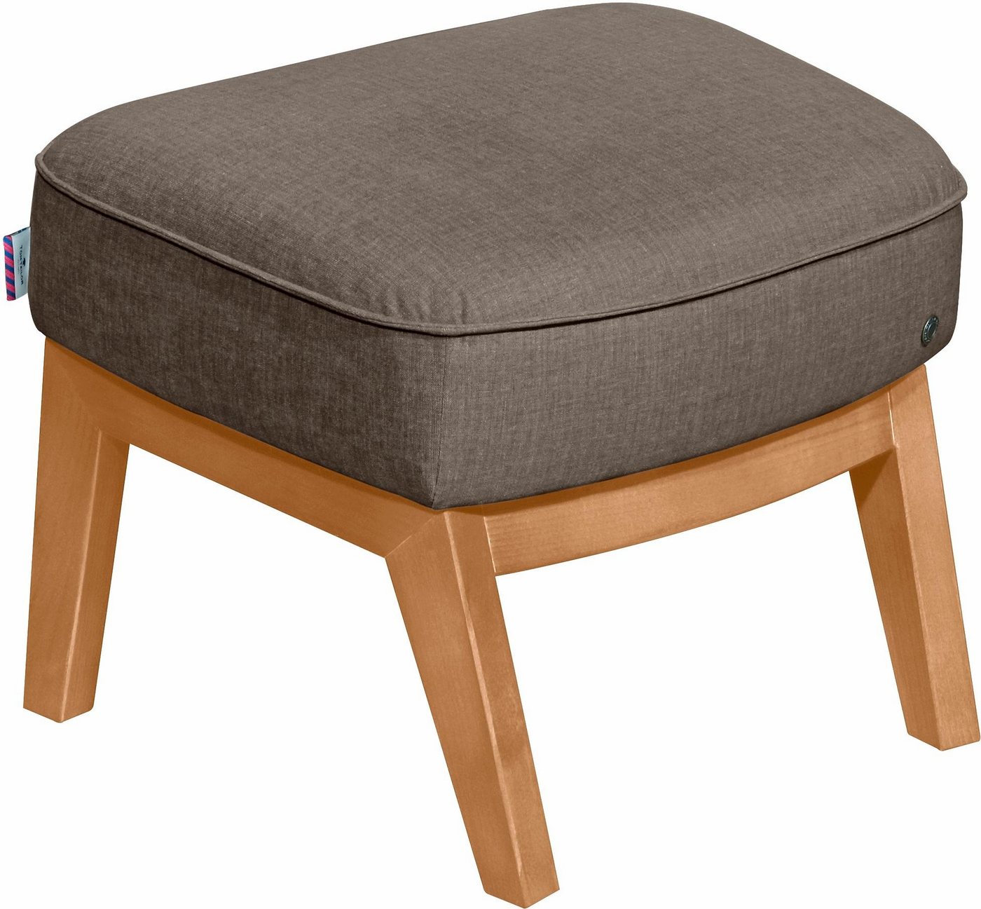 TOM TAILOR HOME Hocker COZY, mit Kedernaht, Füße Buche natur von TOM TAILOR HOME