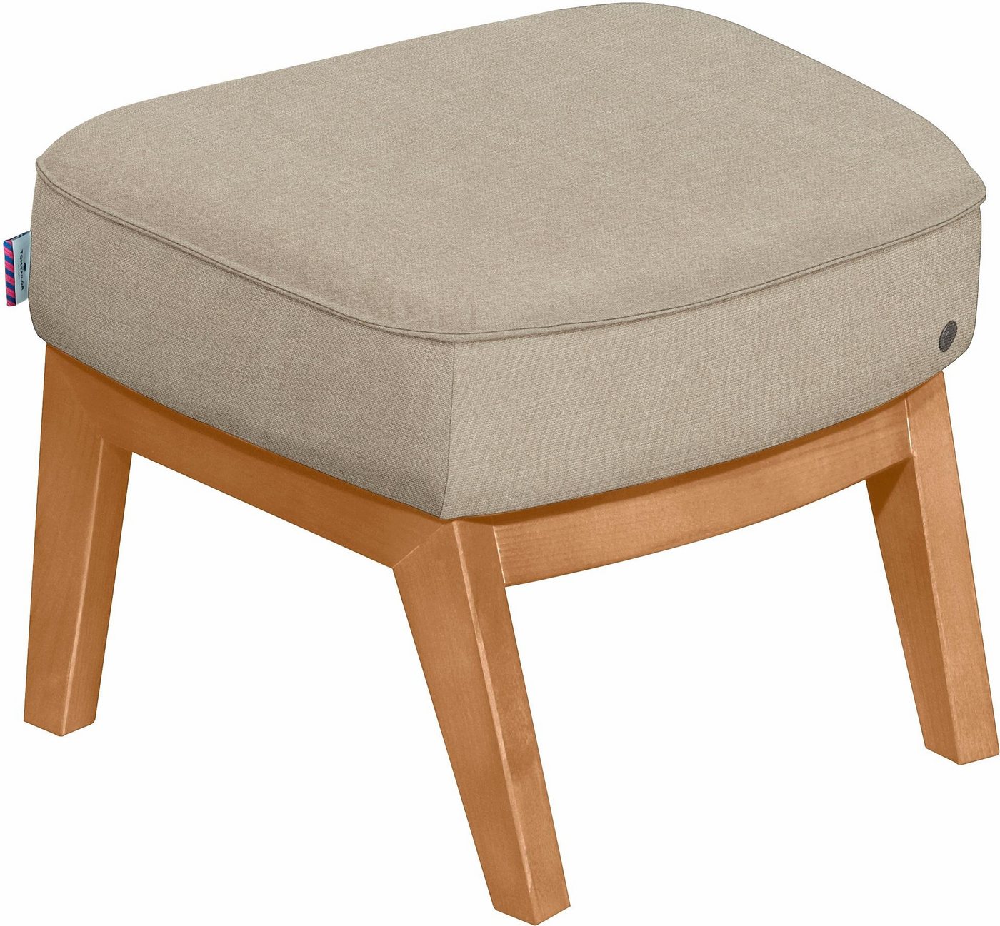 TOM TAILOR HOME Hocker COZY, mit Kedernaht, Füße Buche natur von TOM TAILOR HOME