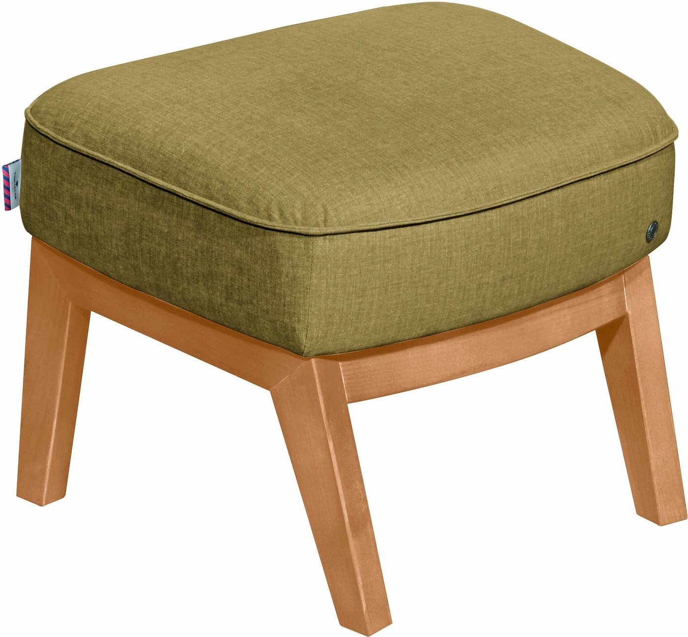 TOM TAILOR HOME Hocker COZY, mit Kedernaht, Füße Buche natur von TOM TAILOR HOME