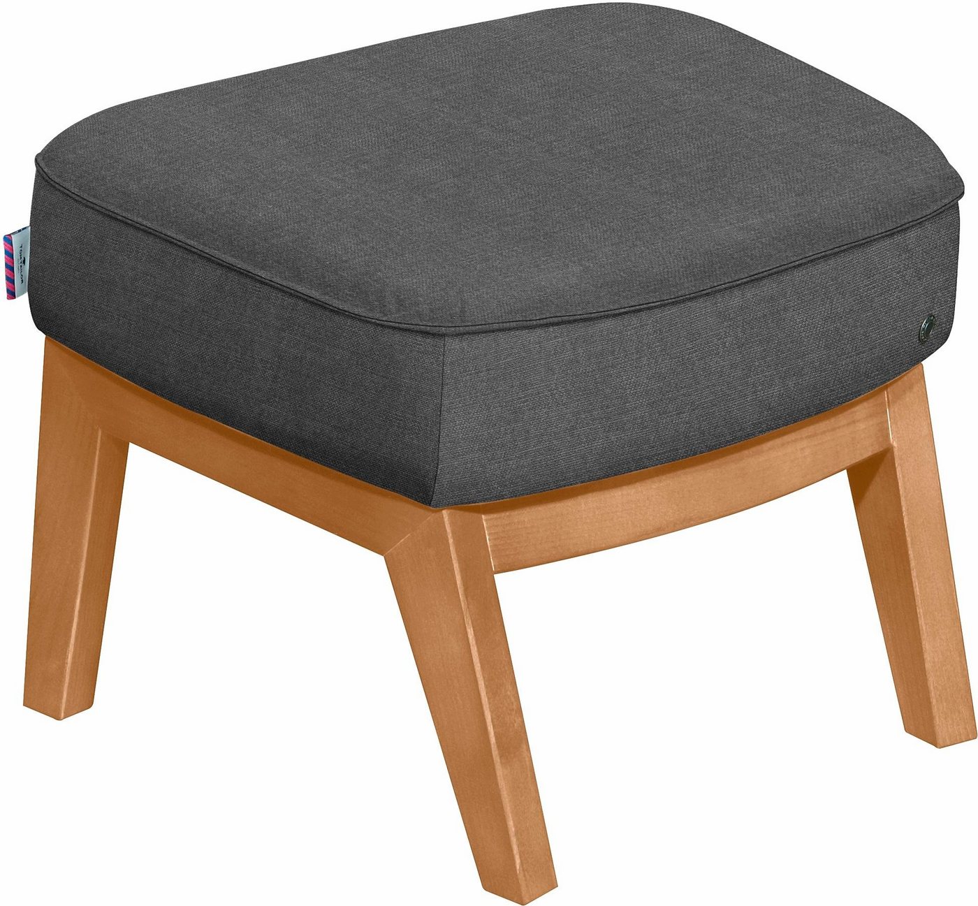 TOM TAILOR HOME Hocker COZY, mit Kedernaht, Füße Buche natur von TOM TAILOR HOME