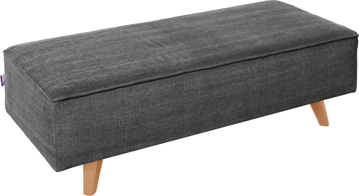 TOM TAILOR HOME Hocker NORDIC CHIC, mit Kedernaht, Breite 137 cm, Füße Buche natur von TOM TAILOR HOME