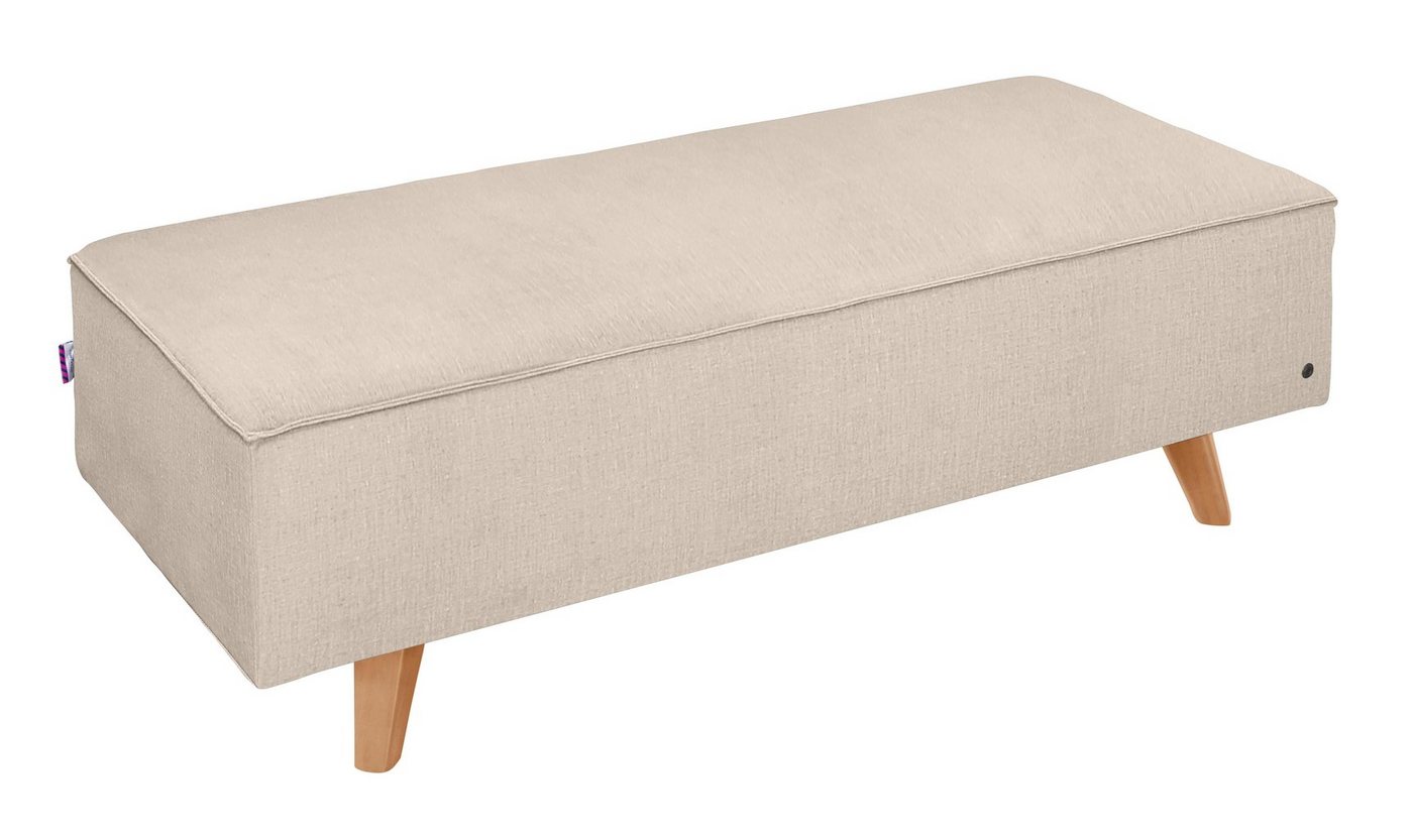 TOM TAILOR HOME Hocker NORDIC CHIC, mit Kedernaht, Breite 137 cm, Füße Buche natur von TOM TAILOR HOME