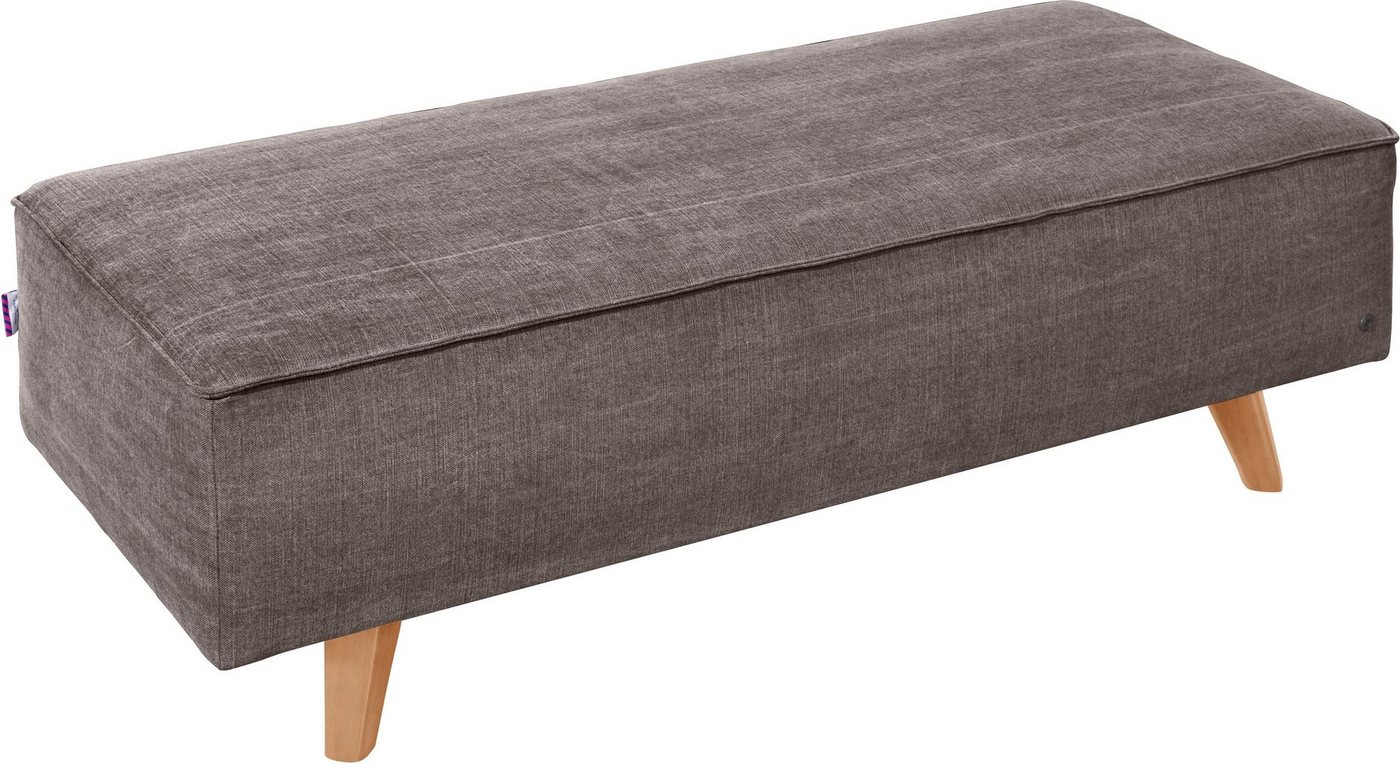 TOM TAILOR HOME Hocker NORDIC CHIC, mit Kedernaht, Breite 137 cm, Füße Buche natur von TOM TAILOR HOME