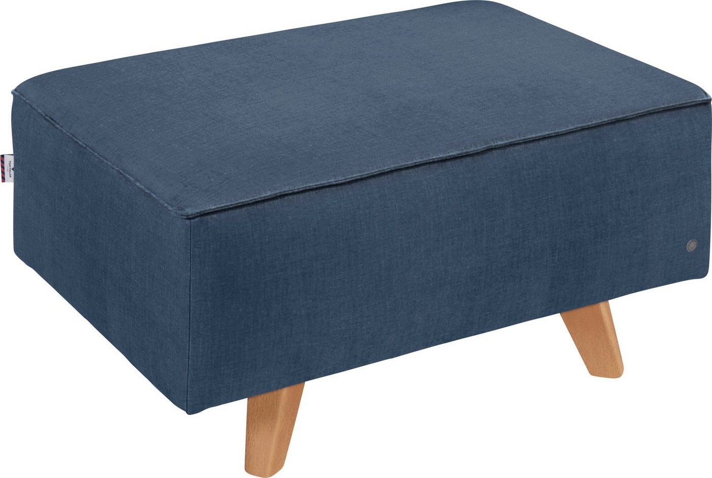 TOM TAILOR HOME Hocker NORDIC CHIC, mit Kedernaht, Breite 85 cm, Füße Buche natur von TOM TAILOR HOME