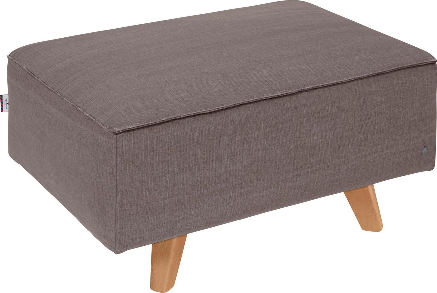 TOM TAILOR HOME Hocker NORDIC CHIC, mit Kedernaht, Breite 85 cm, Füße Buche natur von TOM TAILOR HOME