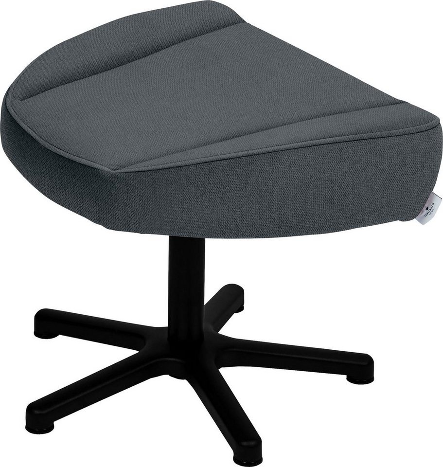 TOM TAILOR HOME Hocker TOM PURE, mit Metall-Drehfuß in Schwarz von TOM TAILOR HOME