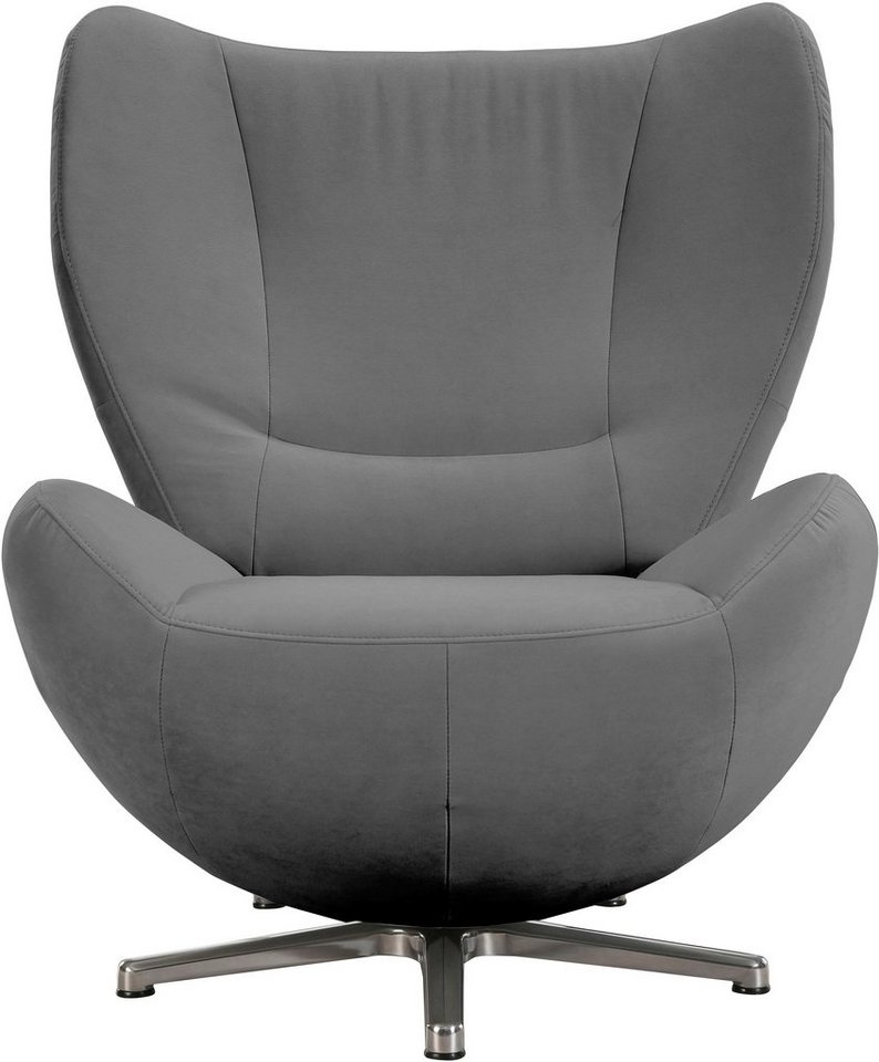 TOM TAILOR HOME Loungesessel TOM PURE, mit Metall-Drehfuß in Chrom von TOM TAILOR HOME