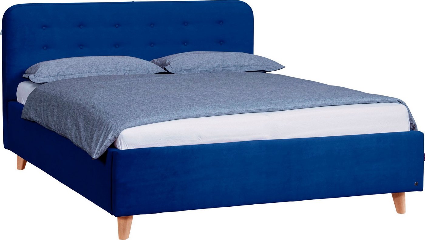 TOM TAILOR HOME Polsterbett NORDIC BED, mit Knopfheftung im Kopfteil, Füße Buche natur von TOM TAILOR HOME